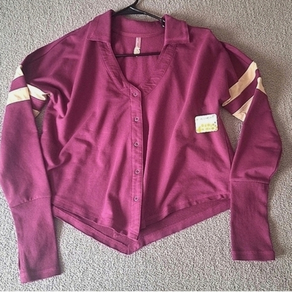 NWT- Free People Movement Quinn Snap Cardigan Sweatshirt - Picture 9 of 12